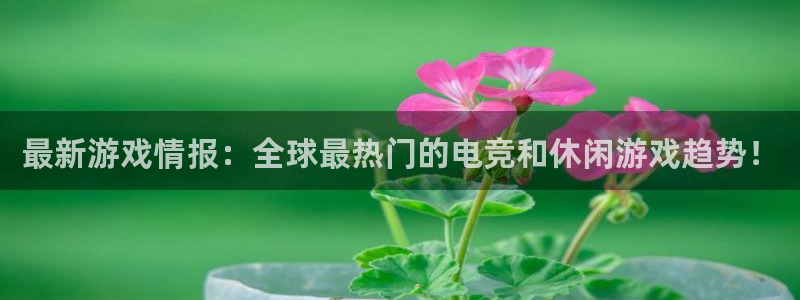 奇亿娱乐官网：最新游戏情报：全球最热门的电竞和休闲游戏趋势！